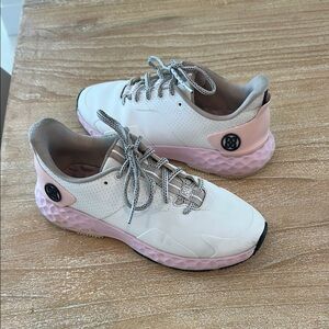Women's Pink and White Athletic Shoes